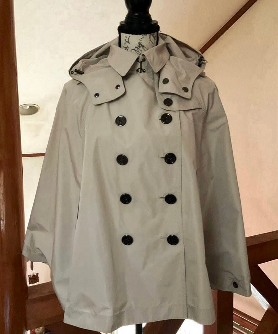 極美品BURBERRY LONDONベージュ ポンチョ 38