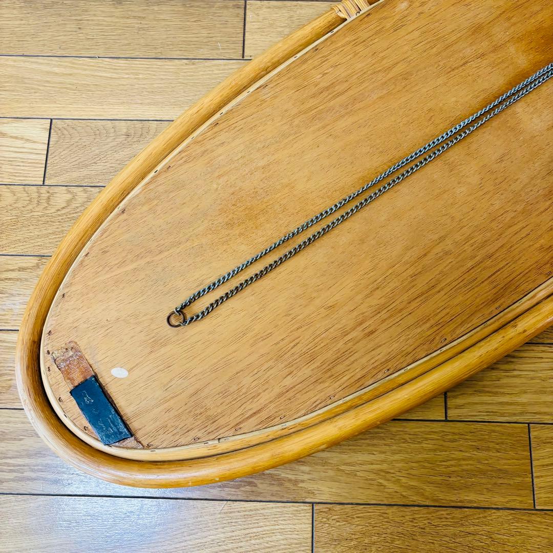 【希少品】　ビンテージ　ラタン　藤　ミラー　壁掛け　ウォールミラー　送料込み