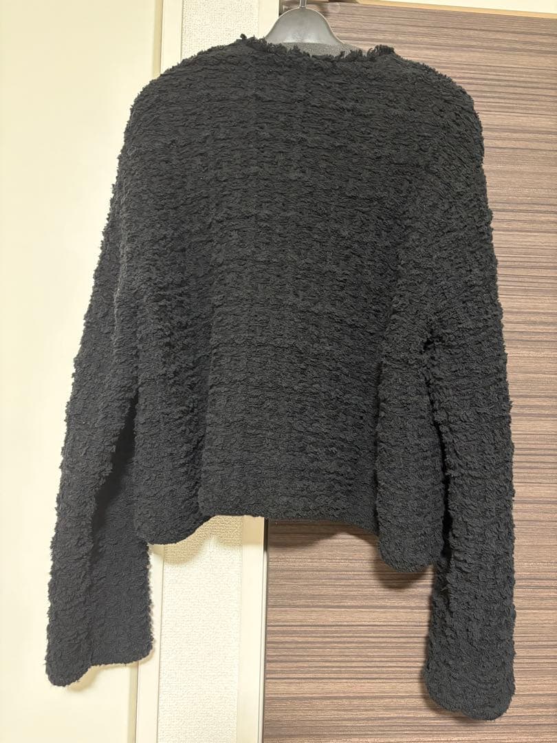 SLOBE IENA ブラック ノーカラージャケット