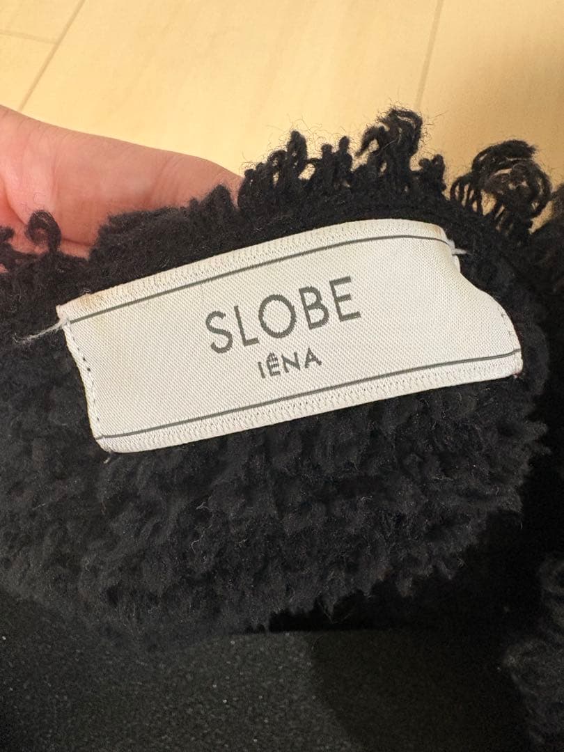 SLOBE IENA ブラック ノーカラージャケット