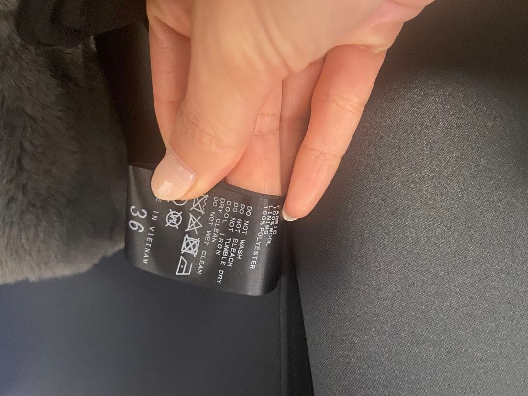 極美品スピックアンドスパン　メルトンフィールドコート