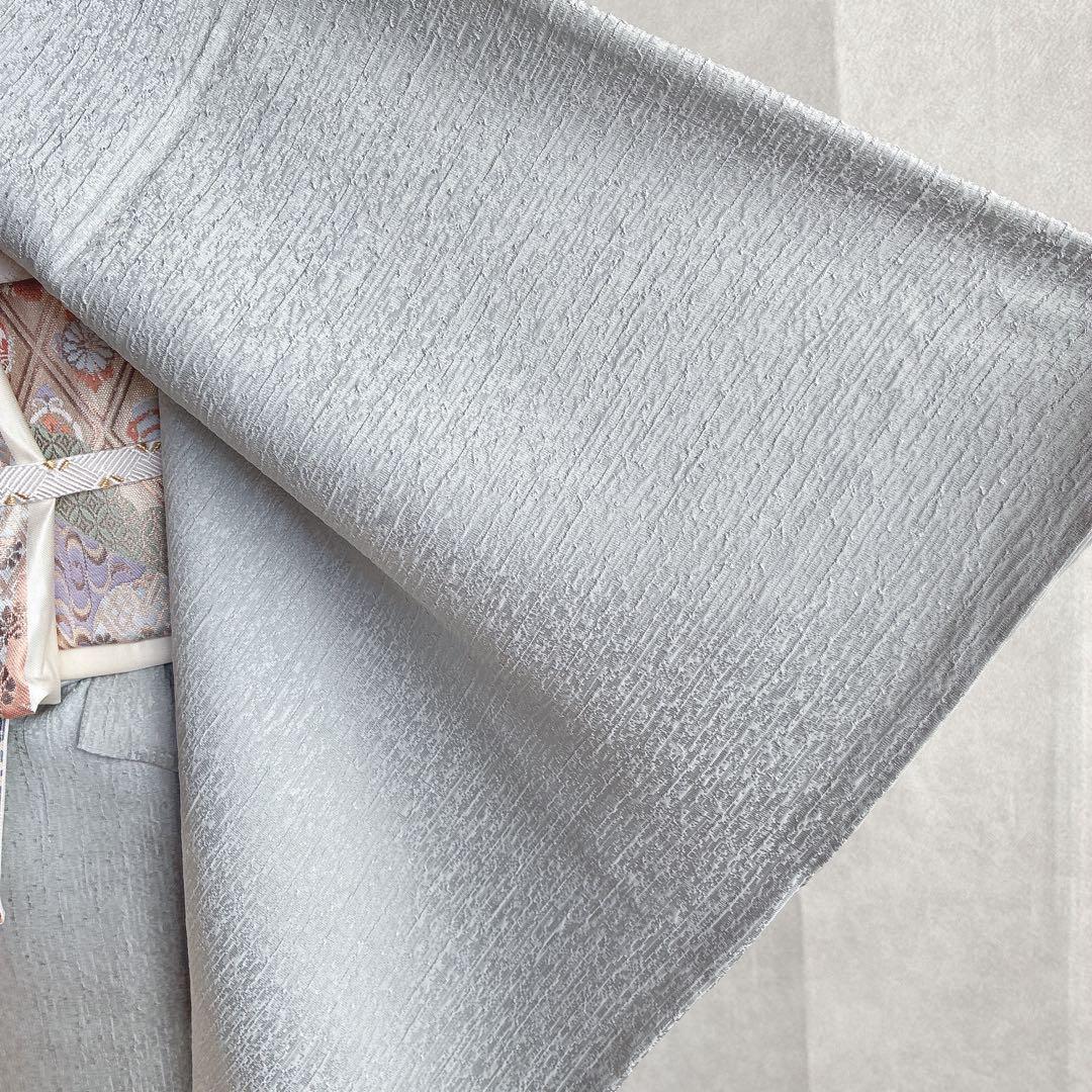 色無地　フルセット　着物　スモールサイズ　Sサイズ　正絹　ほていや　一つ紋　N3