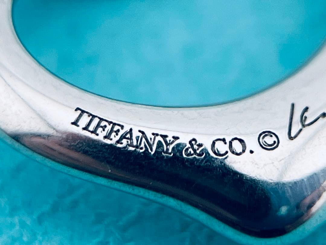 c961 美品　ティファニー　オープンハート　ネックレス　シルバー　925