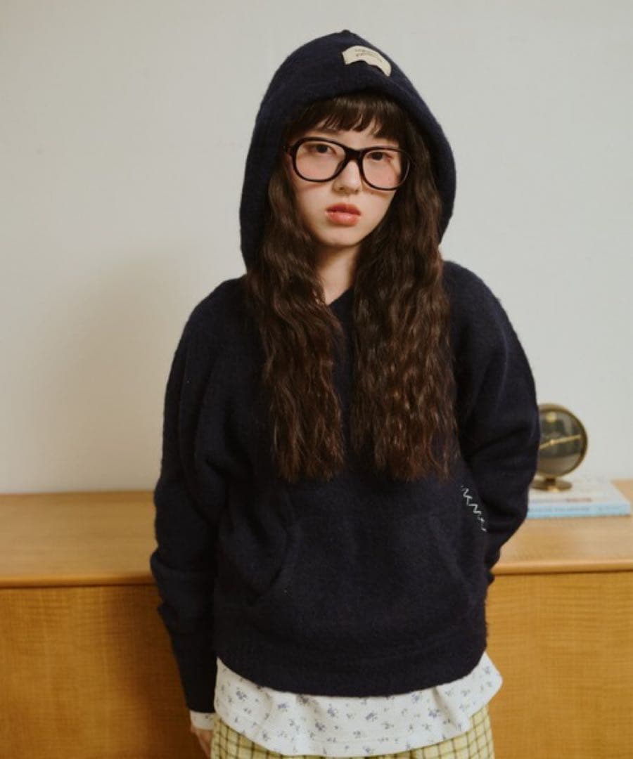 common gull products うろこ雲なニットフーディー