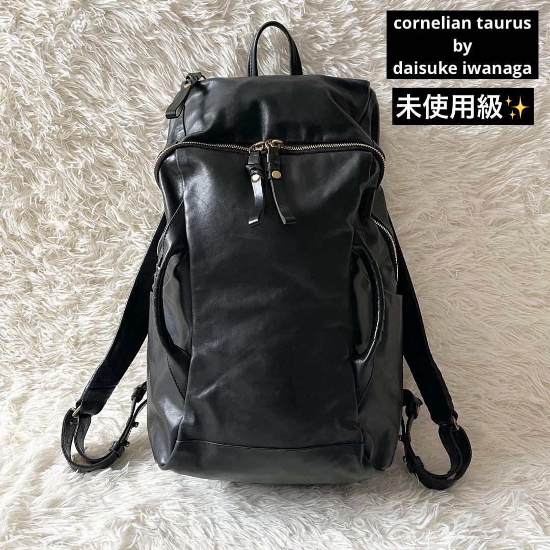 未使用級✨コーネリアンタウラス　タートルリュック　レザー　ブラック