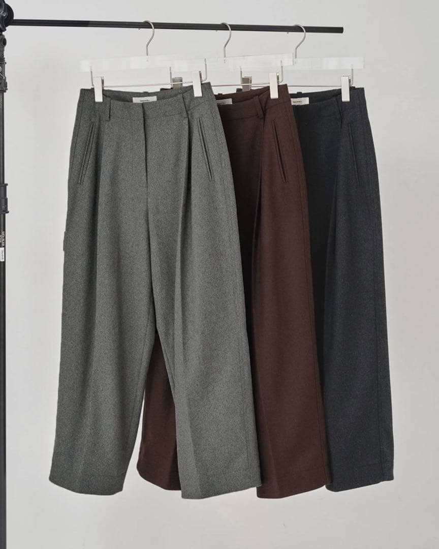 【美品】TODAYFUL Wool Painter Pants 38 gray