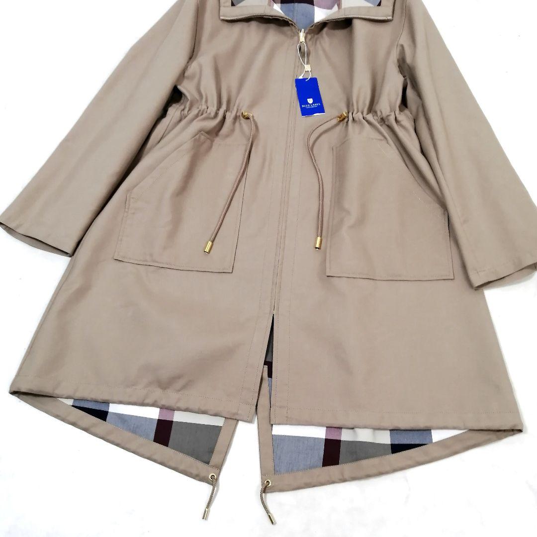 タグ付✨ ブルーレーベル　チェック コンパクト リバーシブルコート　近年　38