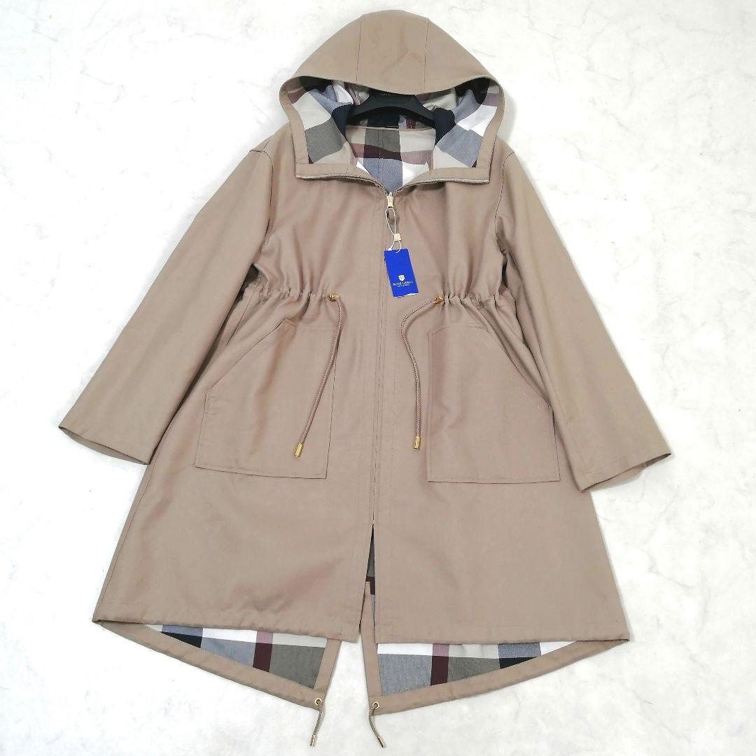 タグ付✨ ブルーレーベル　チェック コンパクト リバーシブルコート　近年　38