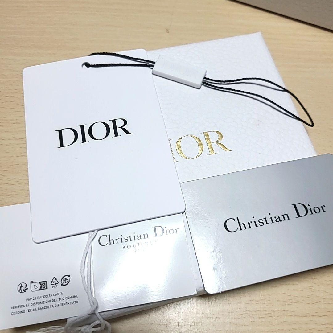 DIOR ベージュ レザー キーケース