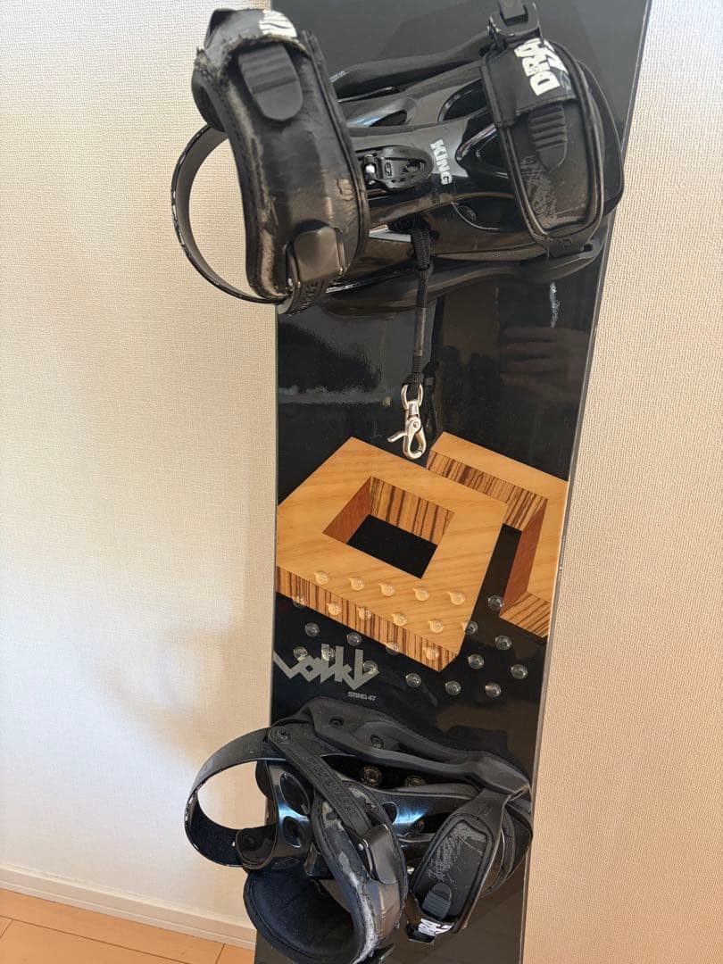スノーボード 黒色 バインディング付き