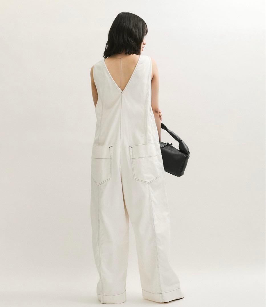【サステナブル】ライトオンスデニムロンパース オーバーオールアダムエロペ