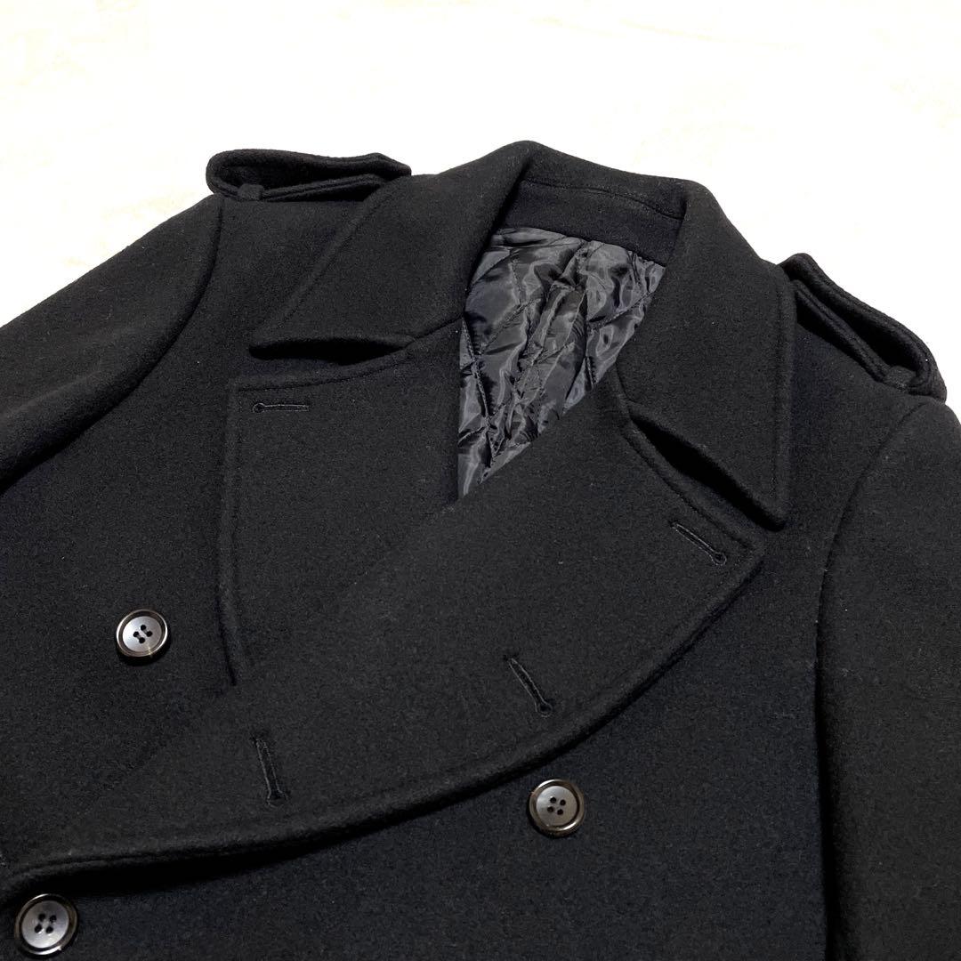 【美品】ジョンローレンスサリバンピーコートブラック36