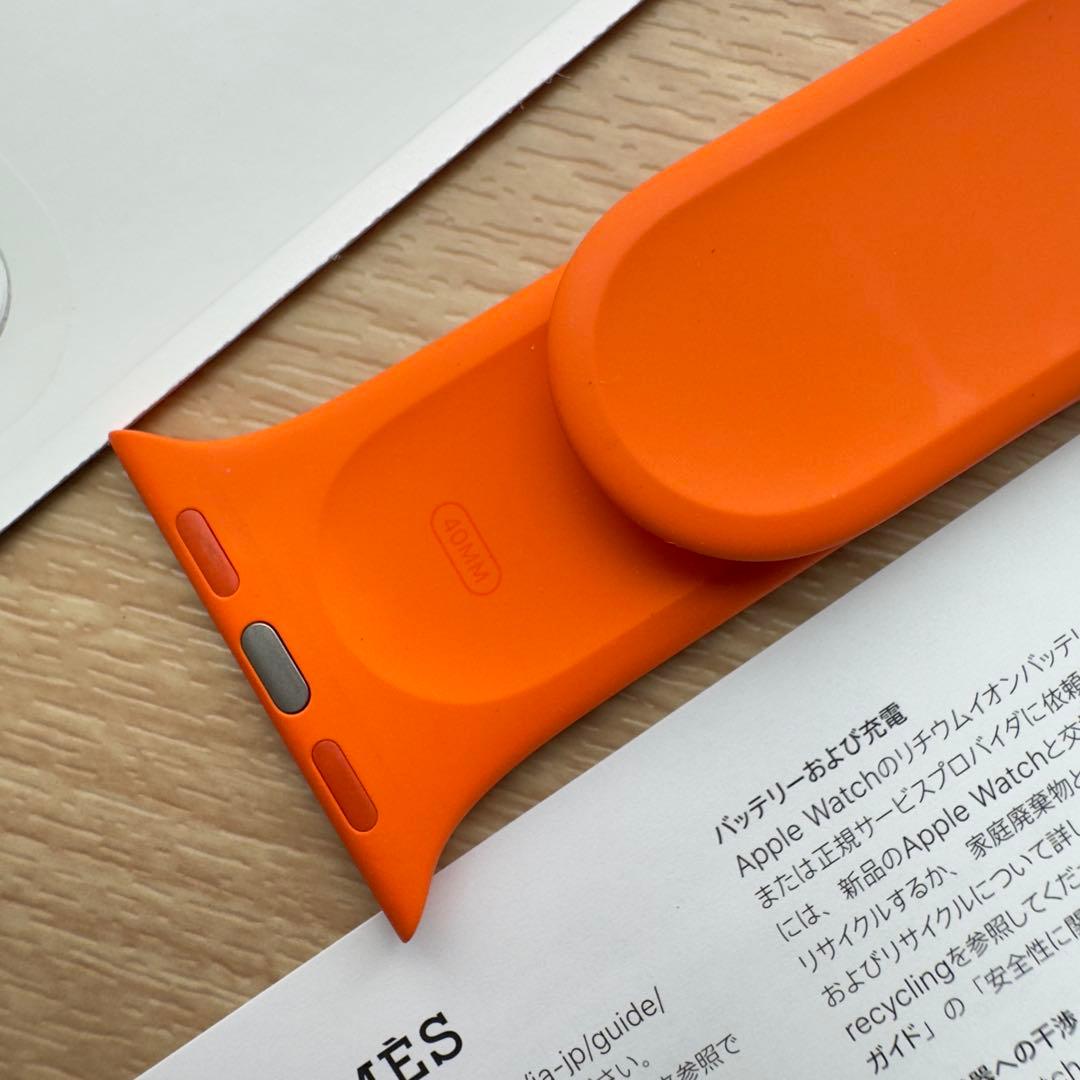 2010 《美品》Apple Watch エルメス　オレンジ　ラバー　スポーツ