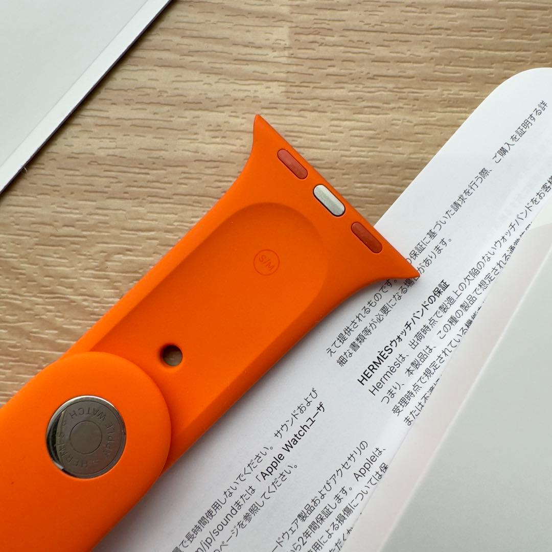 2010 《美品》Apple Watch エルメス　オレンジ　ラバー　スポーツ