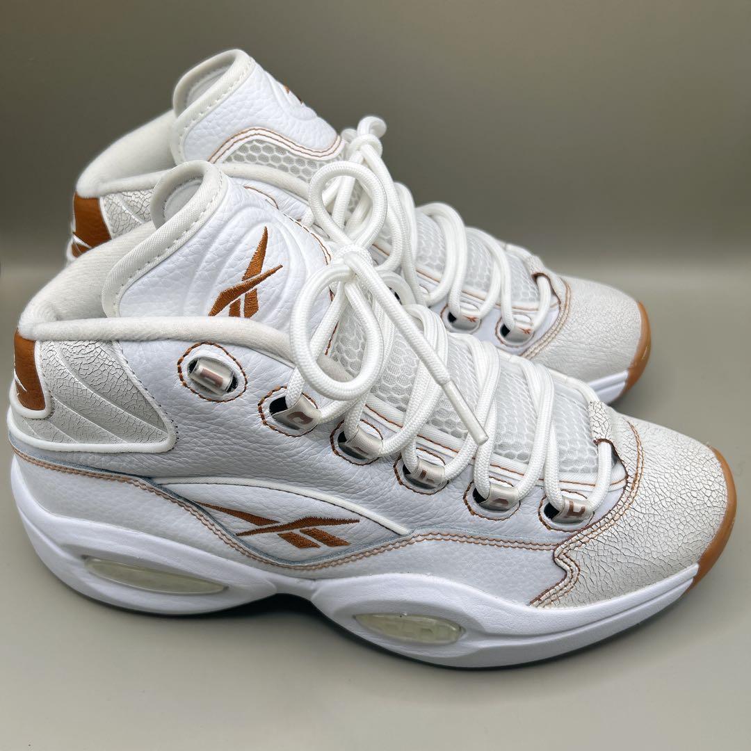 ★Reebok★QUESTION MID 27cm ホワイト ブラウン
