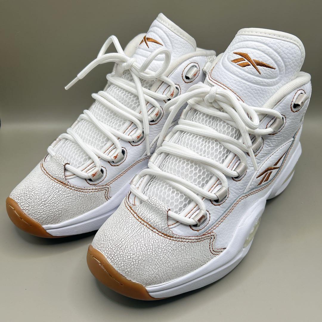 ★Reebok★QUESTION MID 27cm ホワイト ブラウン