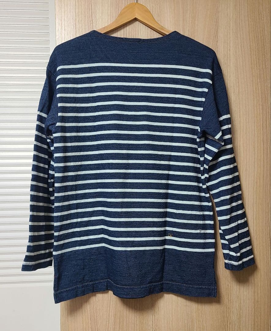 バスクの908シャツ（インディゴ・サイズ3〜5）　45R サイズ３　M