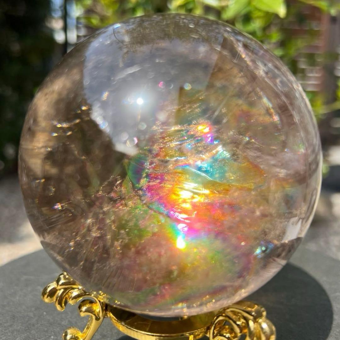 ✳️専用‼️☆激凄美宝珠☆極上別格品☆スモーキークォーツ 丸玉 天然石 煙水晶 原石