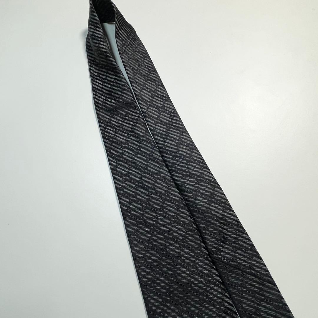 希少✨極美品✨GUCCI グッチ ネクタイ GG柄 ストライプ　シルク