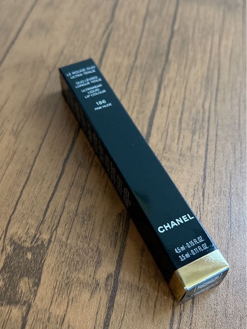 新品♡CHANEL ル ルージュ デュオ ウルトラトゥニュ 186 ピンクヌード