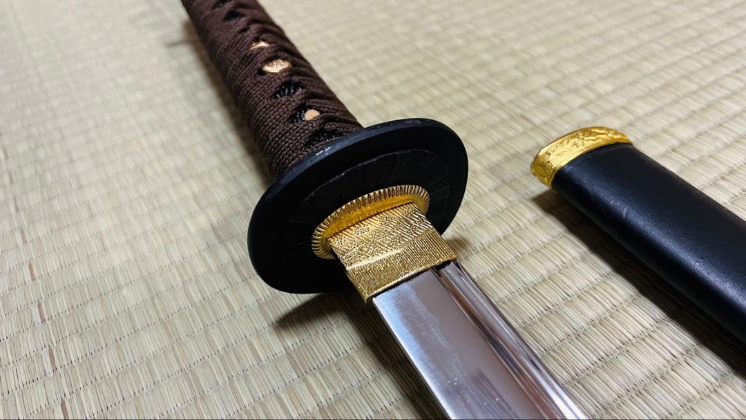 模造刀 海軍 軍刀 樋入り刀身 黒石目鞘 拵 大日本帝国 251021-1