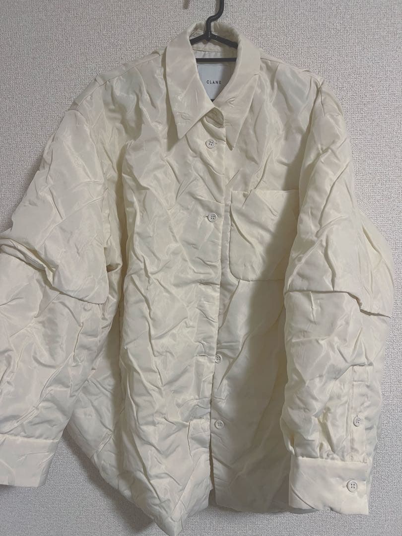 春秋向け美品！PADDED CRUMPLY SHIRT JACKET