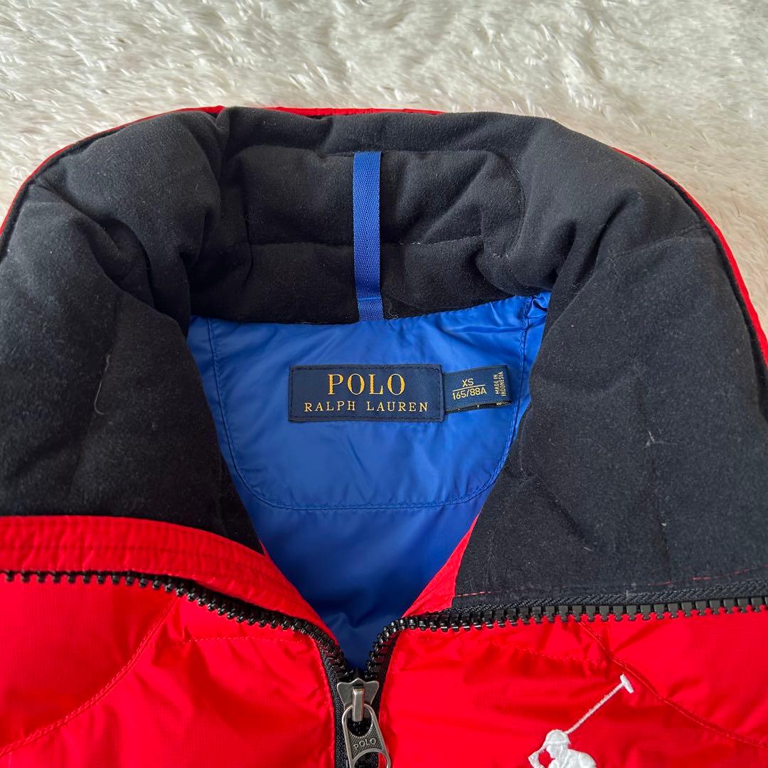 美品✨ POLO RALPH LAUREN　ダウンベスト　ビッグポニー　刺繍