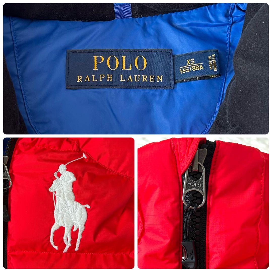 美品✨ POLO RALPH LAUREN　ダウンベスト　ビッグポニー　刺繍