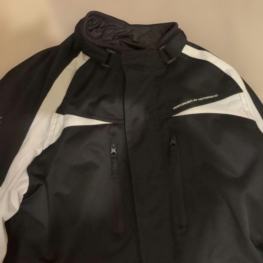 バイクウェア防寒防水 3点セット 黒と白