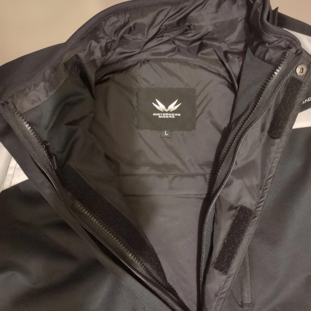 バイクウェア防寒防水 3点セット 黒と白