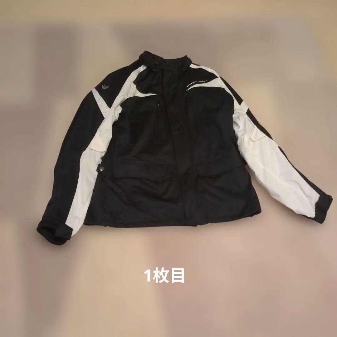 バイクウェア防寒防水 3点セット 黒と白