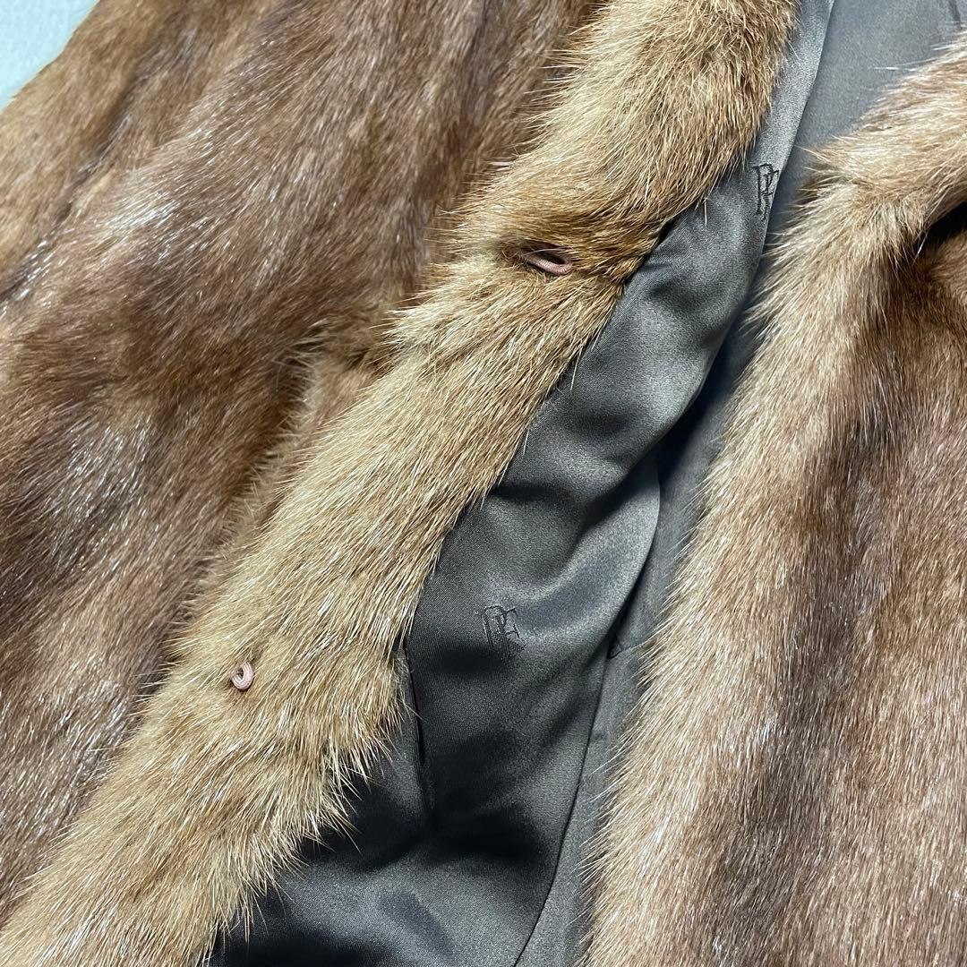 デミバフミンク ミンクファーコート 11 女優襟 ビッグカラー ROTINY