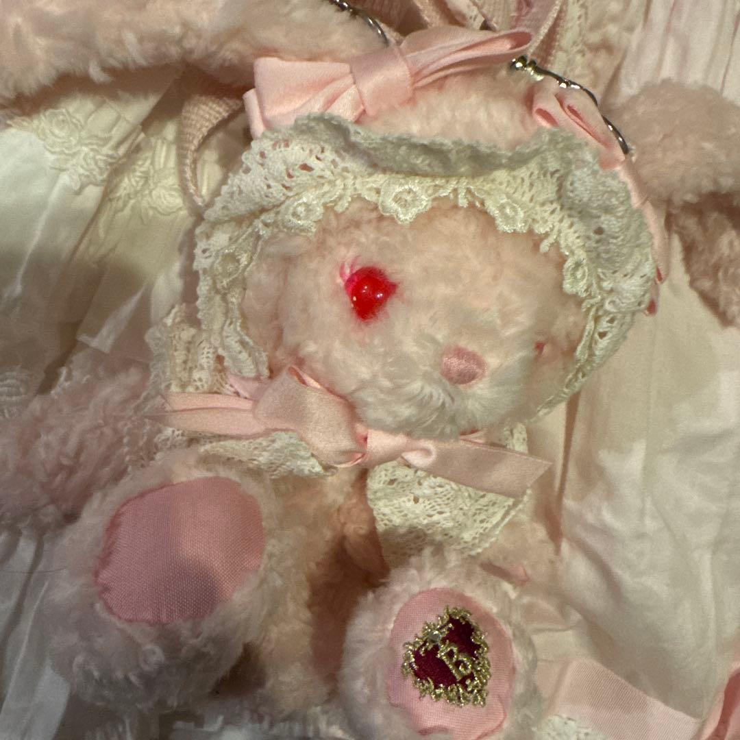 ローブ・ア・ラ・フランセーズワンピース、うさくみゃポシェット　ピンク