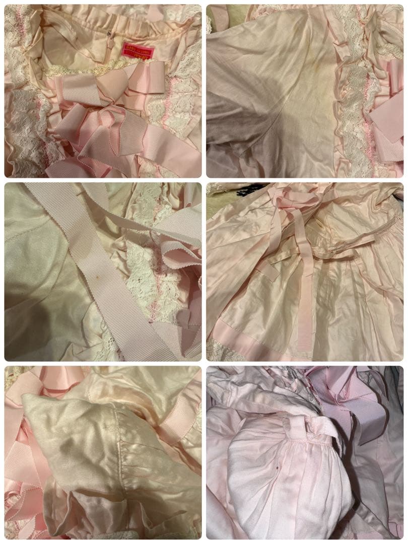 ローブ・ア・ラ・フランセーズワンピース、うさくみゃポシェット　ピンク