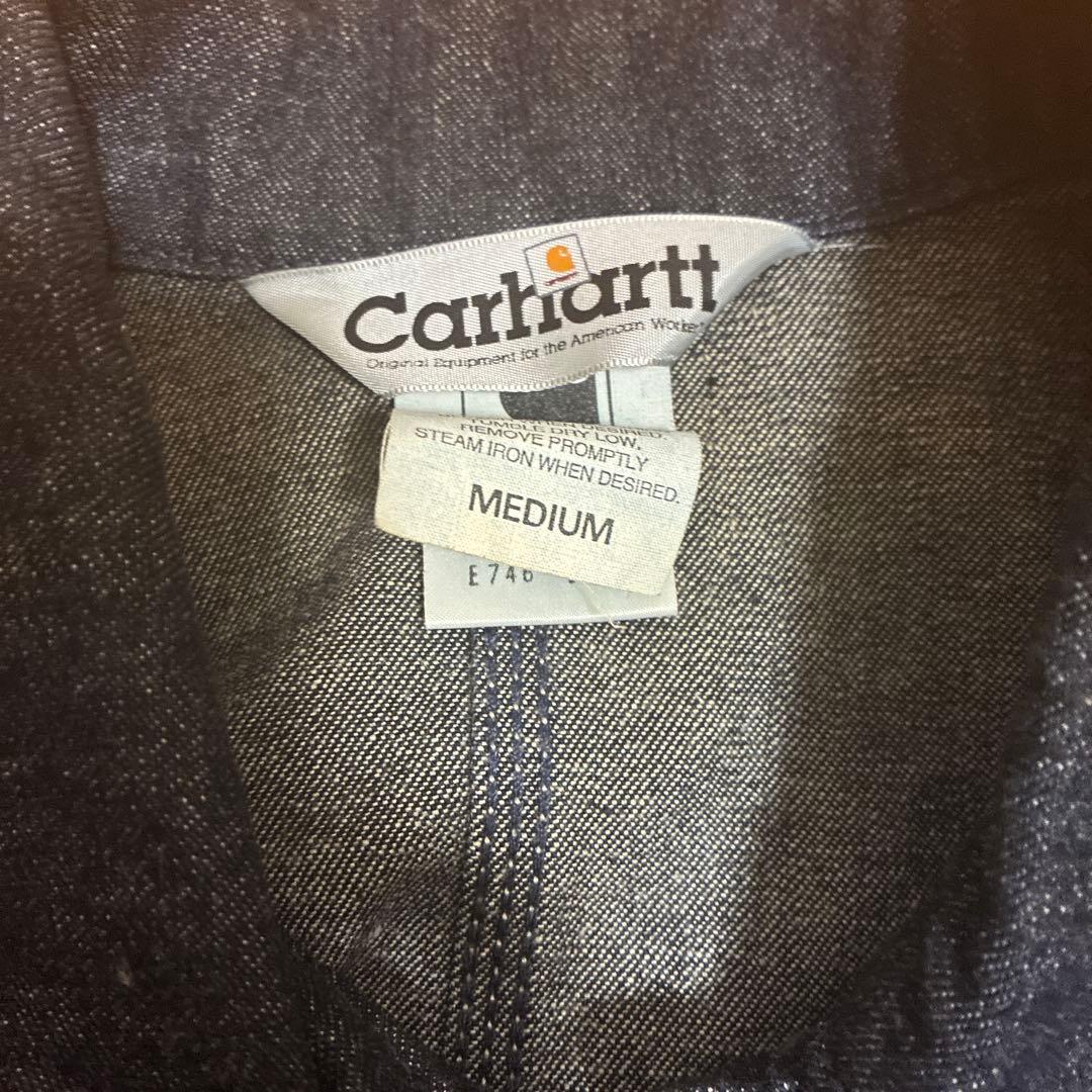 Carhartt　カバーオールチョコアートМ　ネイビー