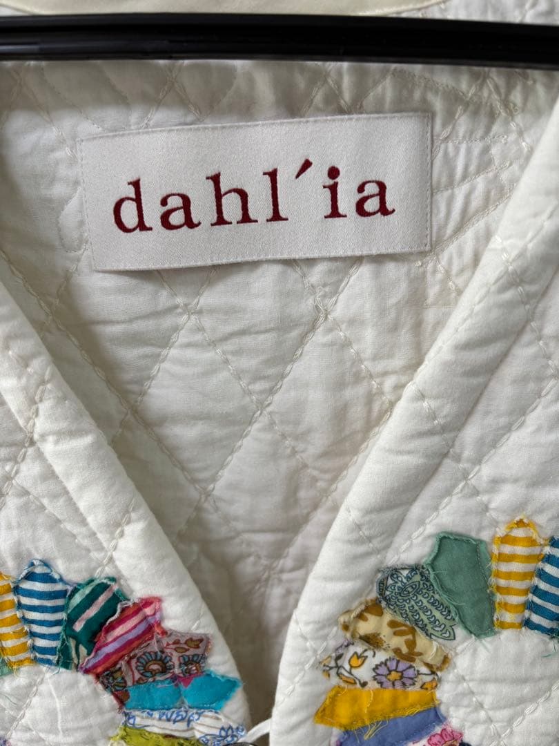 dahlia パッチワーク　キルト　ベスト