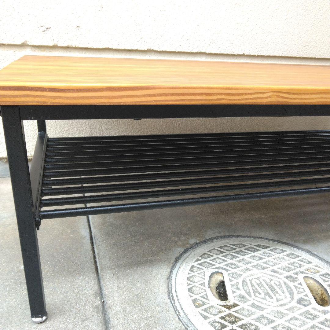 美品 LOWYA アイアン テーブル 100×50×35 送料込み