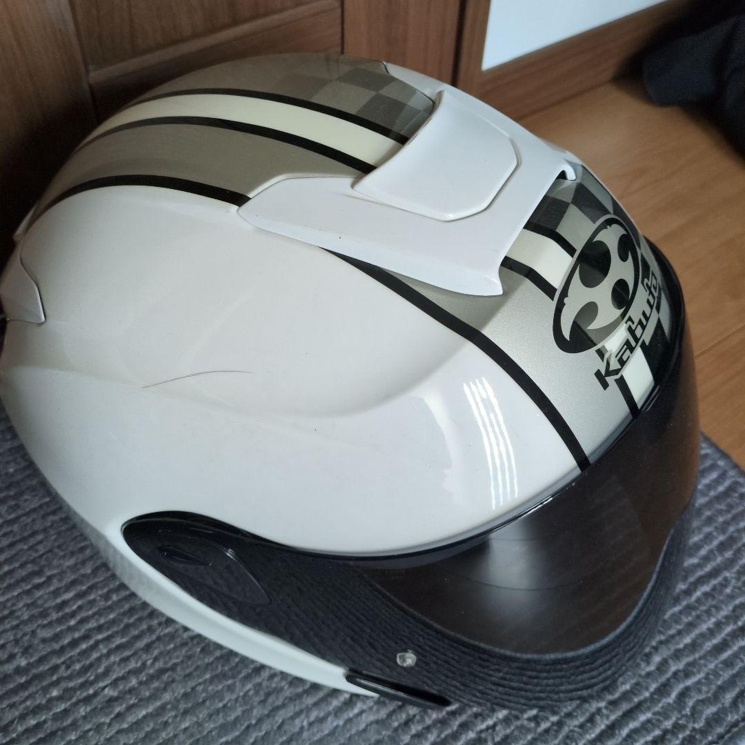 KABUTO ジェットヘルメット ホワイト/ブラック