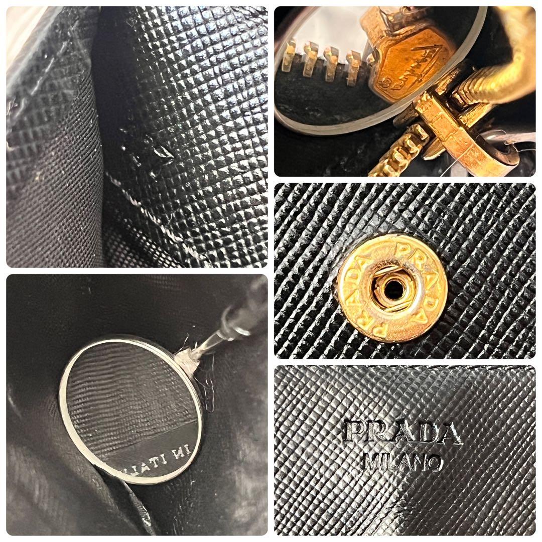 良品✨PRADA 三角ロゴ　テスート　キルティング　ナイロン　長財布　ブラック