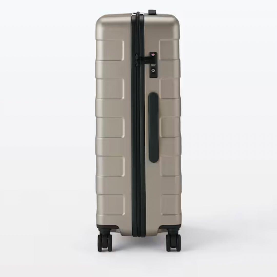 無印良品　バーを自由に調整できるハードキャリーケース　ベージュ