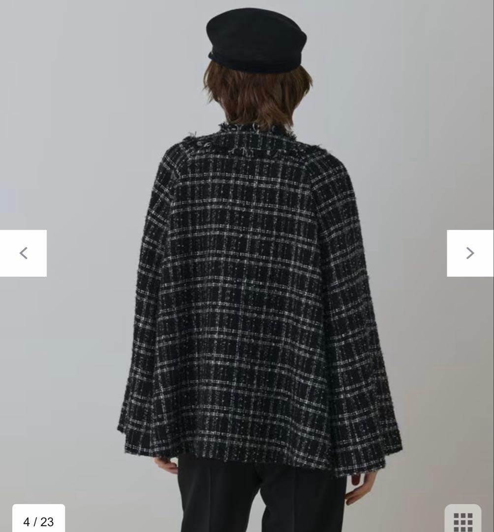 グレース　コンチネンタル フレアスリーブツイードジャケット