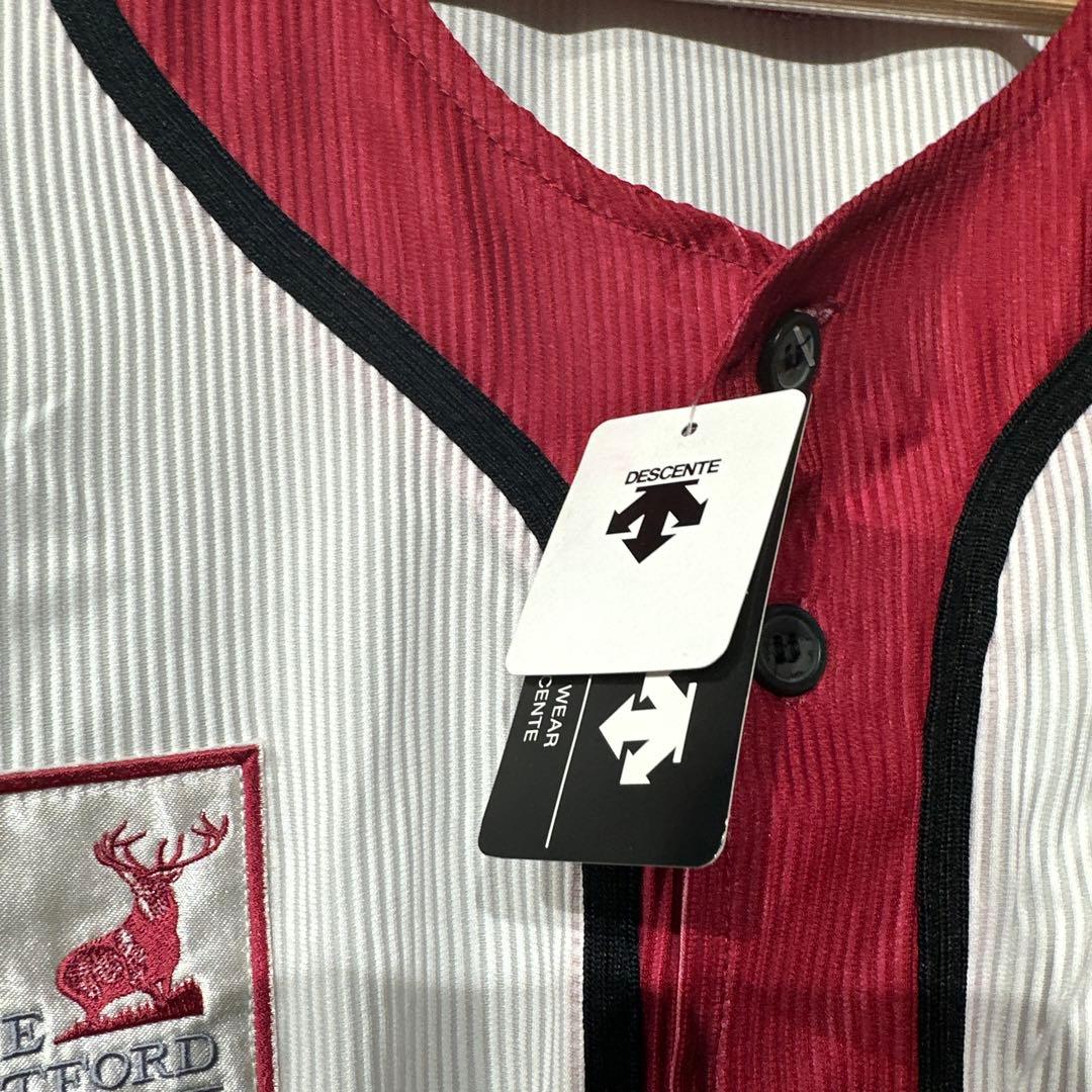 に*し様 【新品未使用】【デサント】千葉ロッテマリーンズ　誠ユニフォーム　L