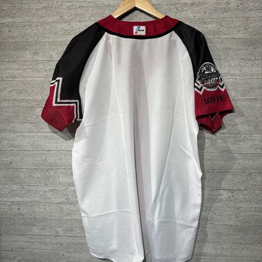 に*し様 【新品未使用】【デサント】千葉ロッテマリーンズ　誠ユニフォーム　L
