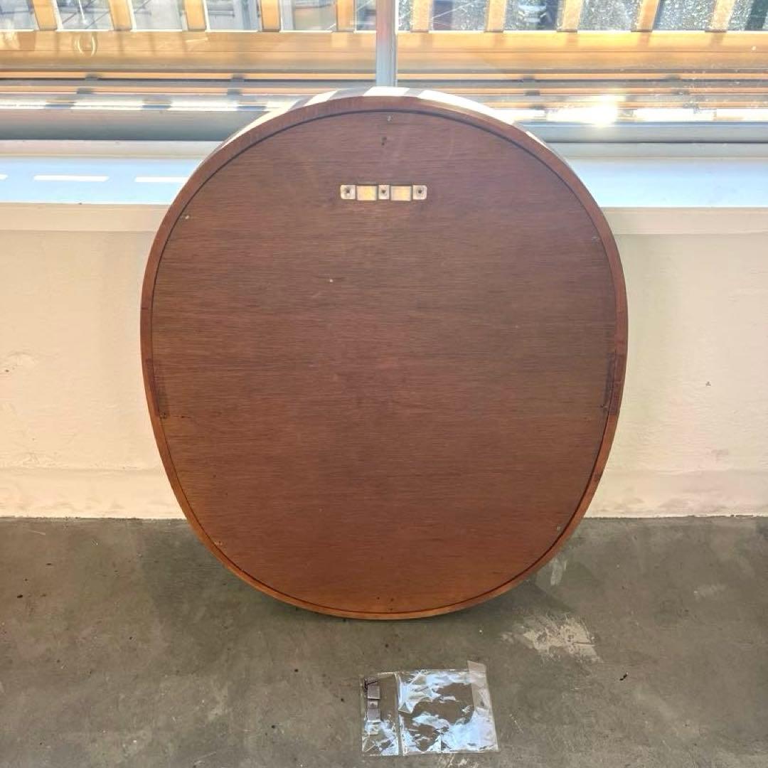 柳宗理 秋田木工 ミラー 小判型 大