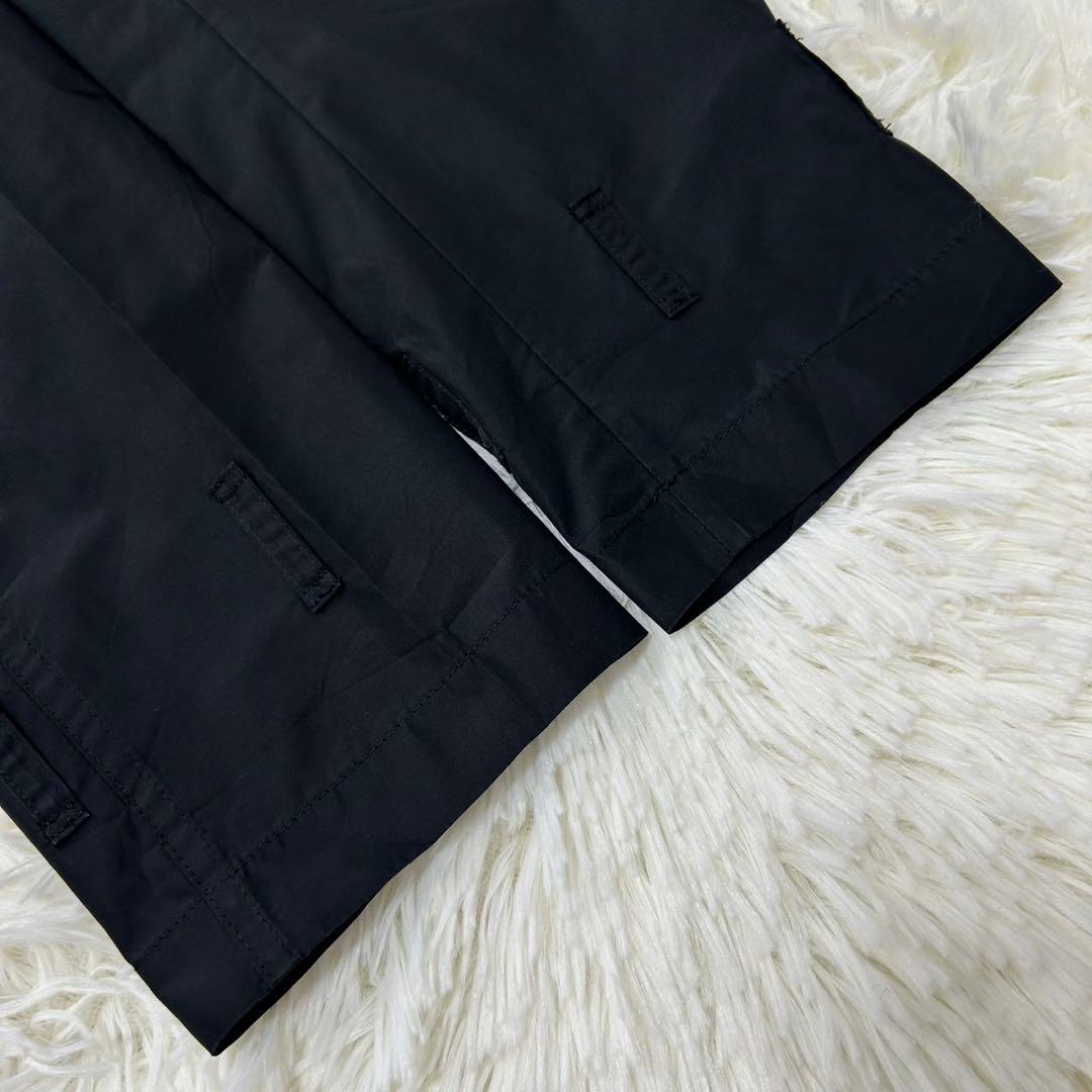 【極美品/L】バーバリーロンドン トレンチコート メガノバチェック Aライン 黒