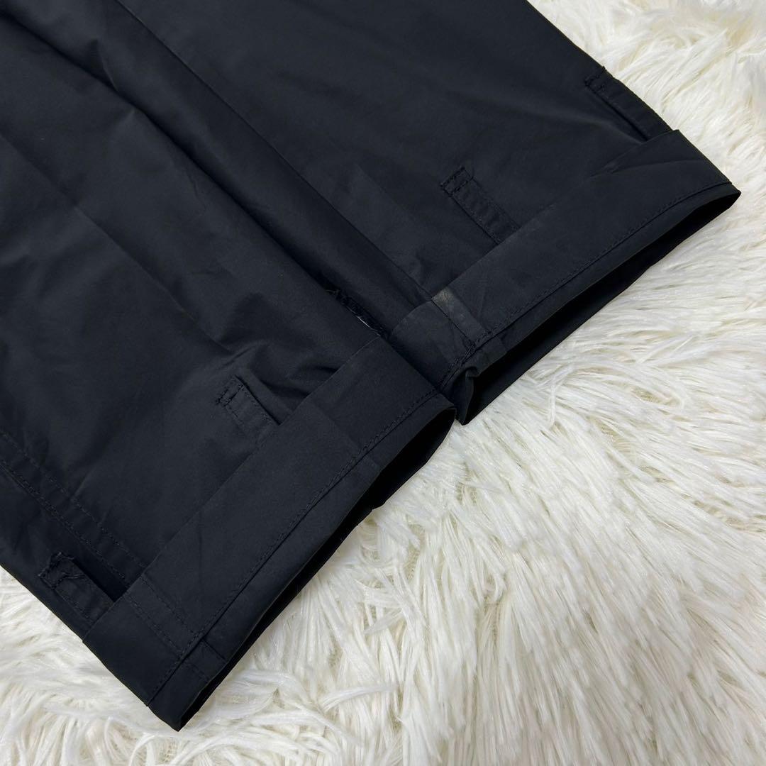 【極美品/L】バーバリーロンドン トレンチコート メガノバチェック Aライン 黒