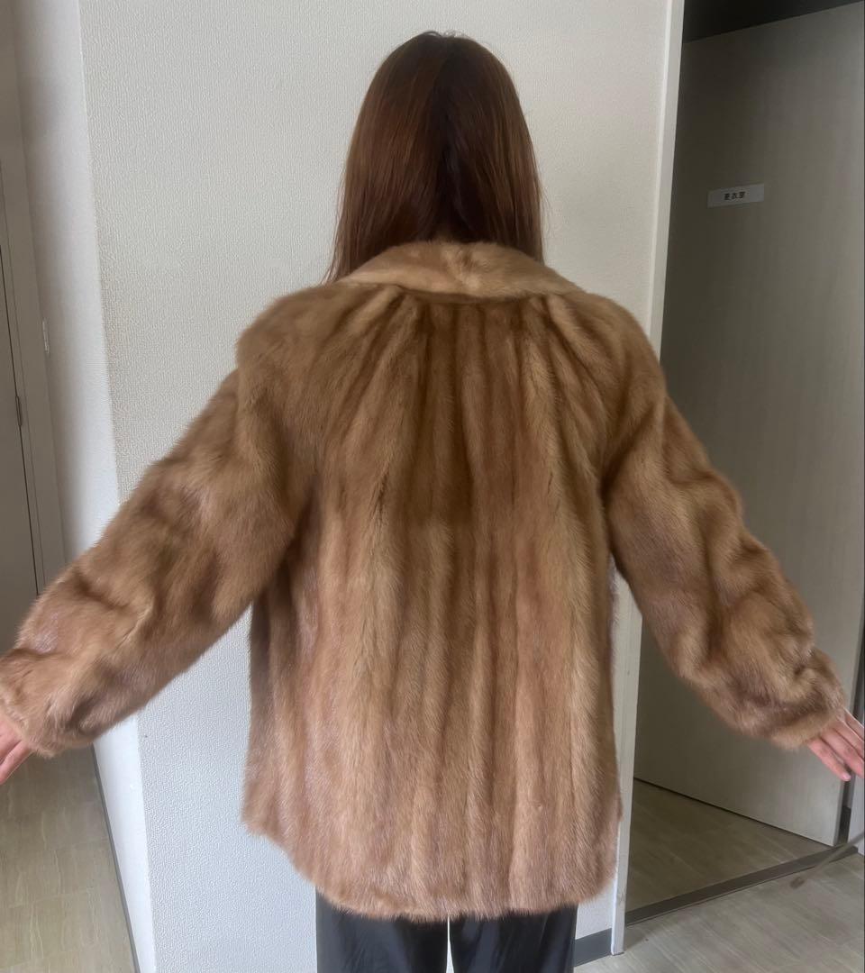 最終値下げ‼️839 ブラウンファーコート オープンフロント