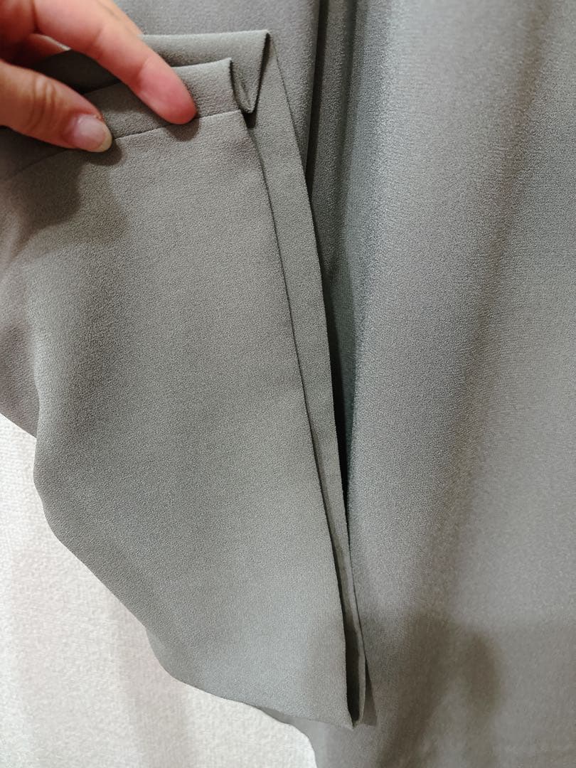 超美品‼️グレースコンチネンタル　ダイアグラム刺繍ワイドサロペットレースグレー36