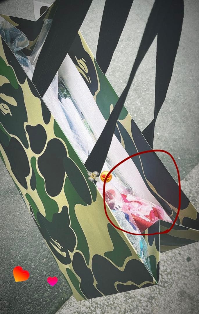 A Bathing Ape 　BAPE シャークピンク　ショートパンツ　Lサイズ