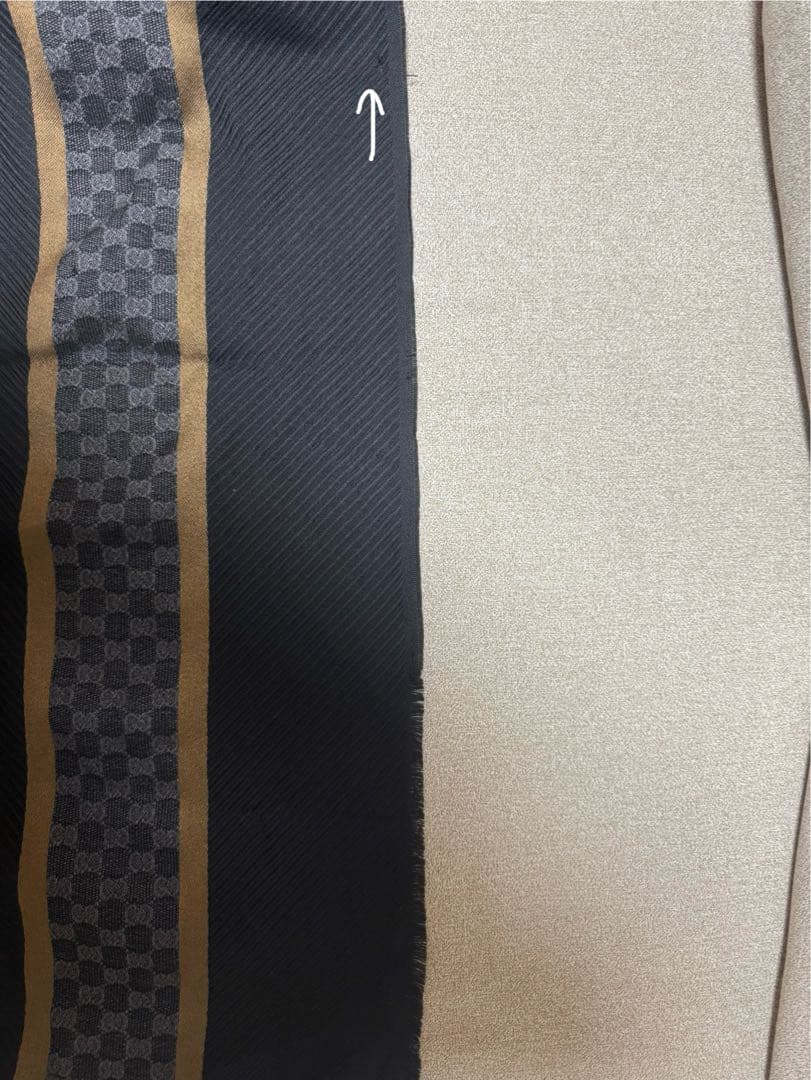 GUCCI マフラー ストール ウール シルク